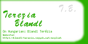 terezia blandl business card